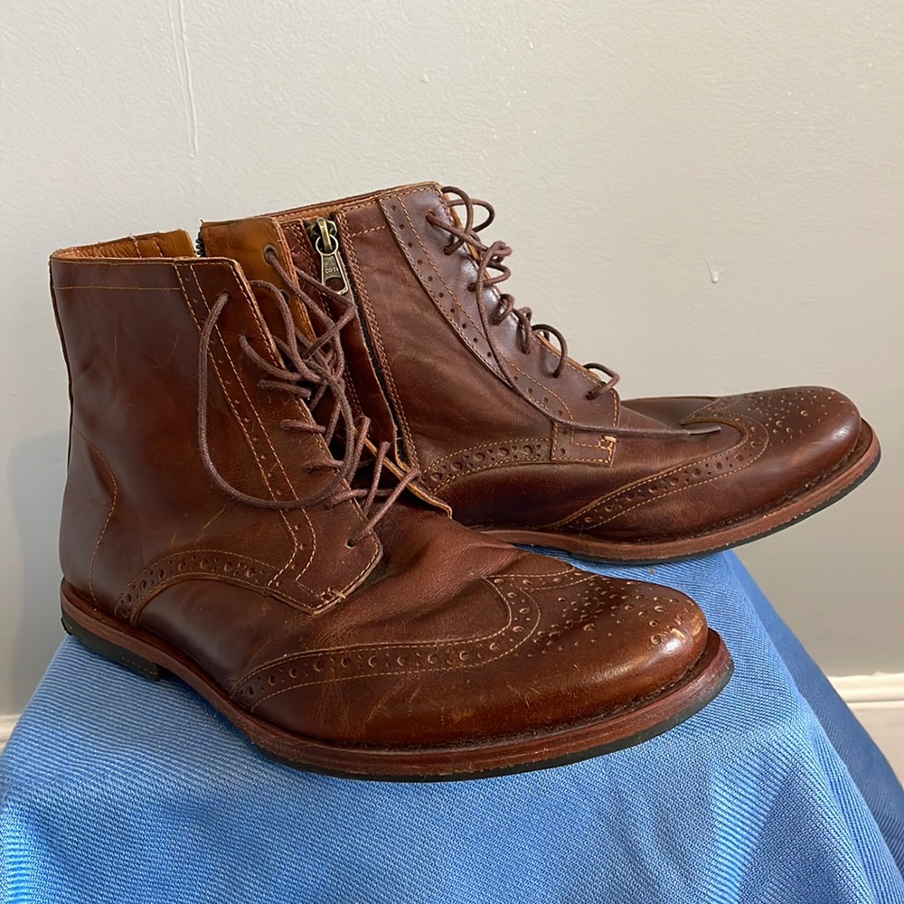 Timberland | Wing Tip Dress Boots | Red Brown Leather | Men’s Size 7